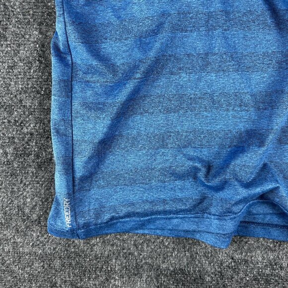 Eddie Bauer Tee Shirt Mens Medium First Ascent Blue Stretch Short Sleeve FreeDry - Picture 8 of 9